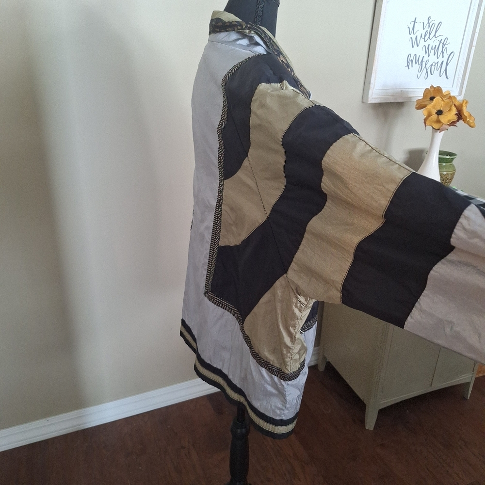 Vintage Patchwork Tracksuit Jacket - Stripes, Ani… - image 8